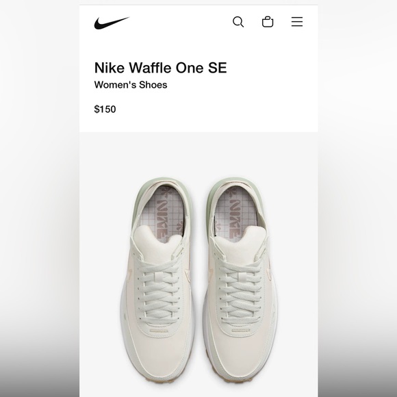 Nike Waffle One SE. never worn. Size 8 - Picture 3 of 5